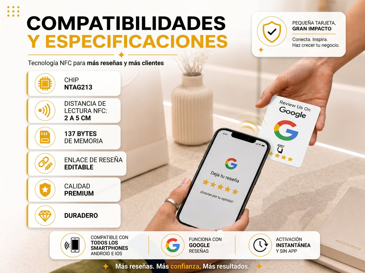 Compra tarjetas NFC y revéndelas a negocios